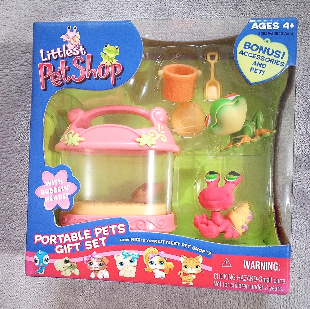 Rare NIB Hermit Crab Habitat Tree Frog Littlest Pet Shop Portable Pets LPS